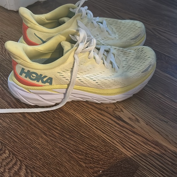Size 9 yellow hokas, worn twice. - Picture 2 of 4